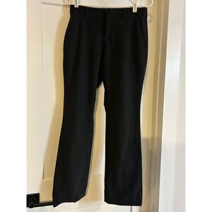 Banana Republic Logan Black Italian Wool Dress Pants Womens 2 Machine Washable